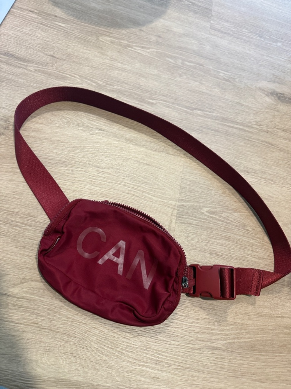 Lululemon Burgundy Crossbody Belt Bag